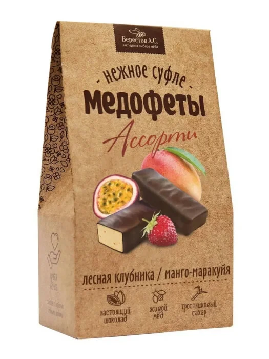 №2 Берестов Медофеты Манго маракуйя и клубникой,150г    в Назрани