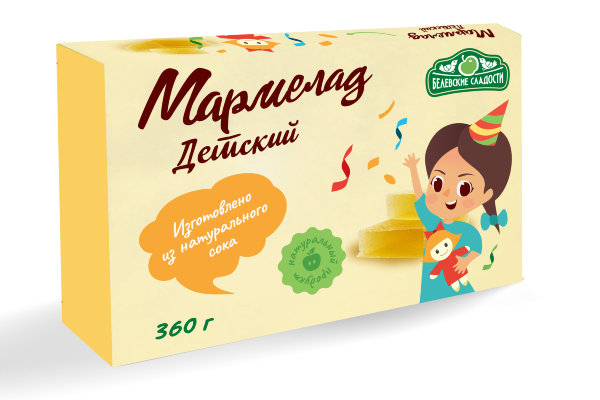 №2 Мармелад  "Детский" белевский 360г   в Назрани
