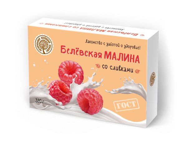 №2 Малина со сливками Белёвская, 320г   в Назрани